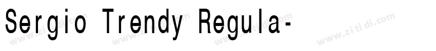 Sergio Trendy Regula字体转换